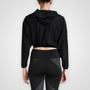 Mesh Crop Hoodie