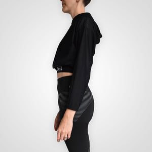 Mesh Crop Hoodie